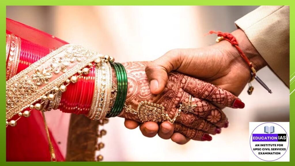 Inter-caste marriages between castes of similar socio-economic status